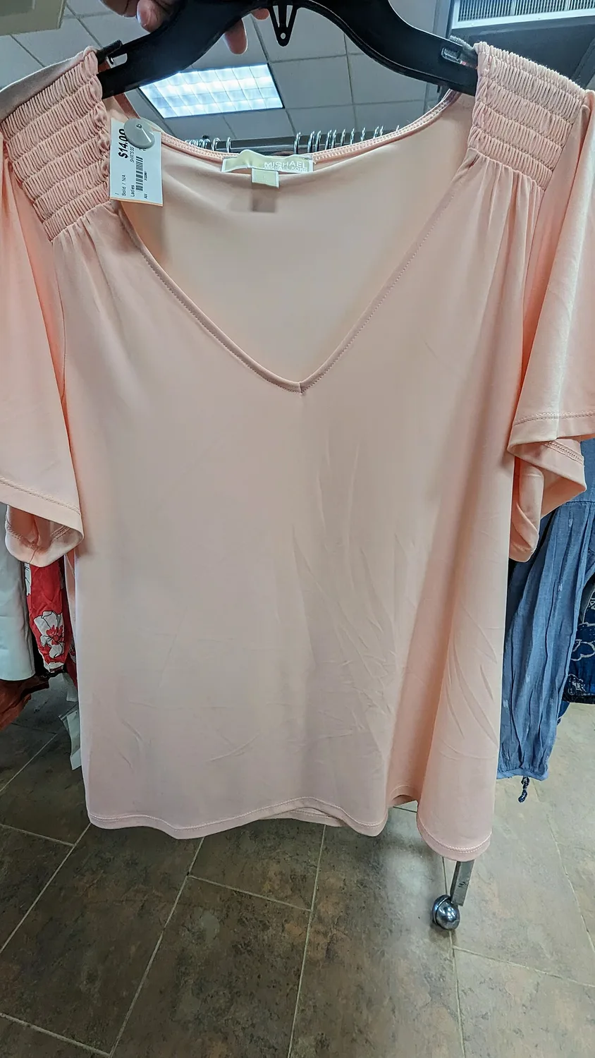 Blouse rose poudré